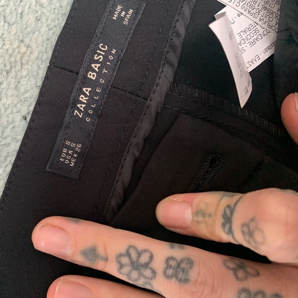 Unworn Faux Fur Cuffed-Hem Trousers - Picture 6 of 8